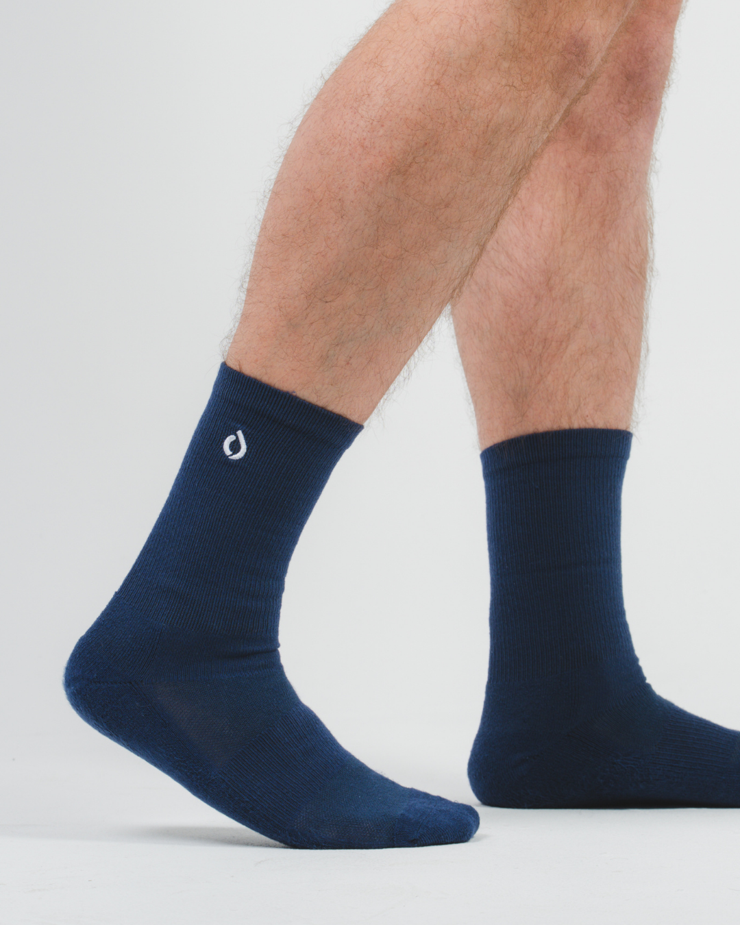 All-Day Performance Cushioned Crew Sock - Midnight Navy