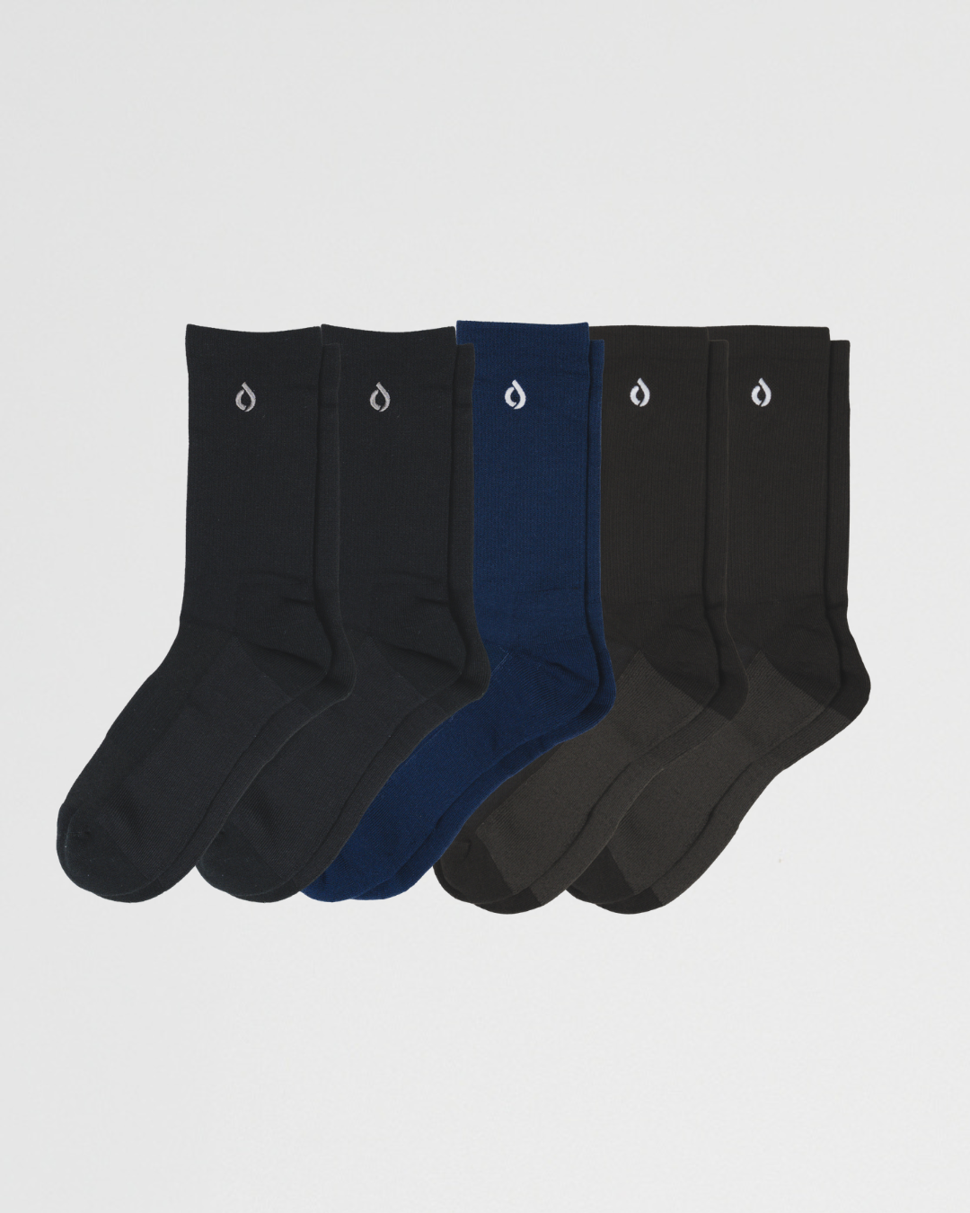 All-Round Daily Performance Crew Sock 5-Pack - Dark Mixed