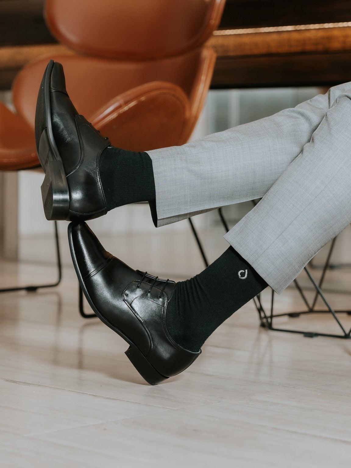 All-Day Performance Cushioned Dress Sock - Black