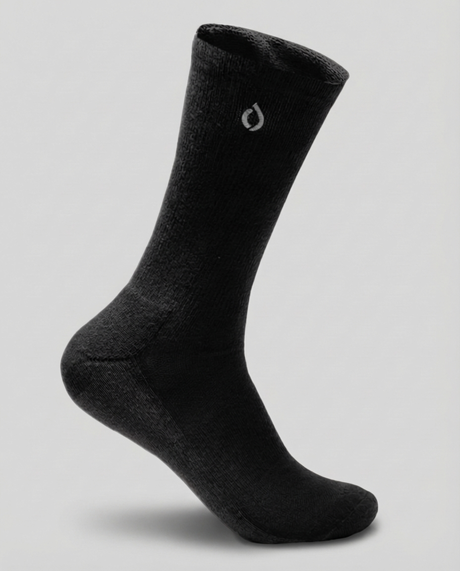 All-Round Daily Performance Crew Sock - Black
