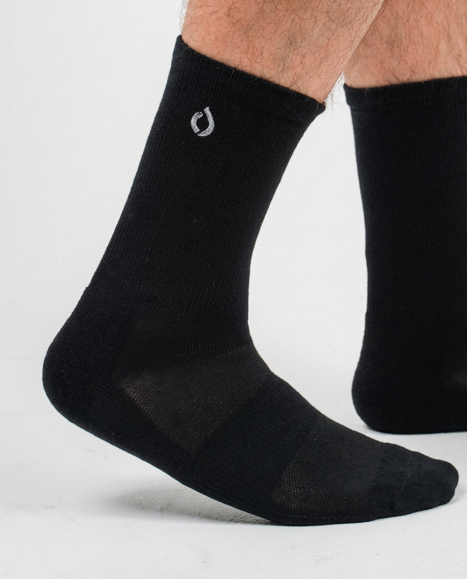 All-Round Daily Performance Crew Sock - Black