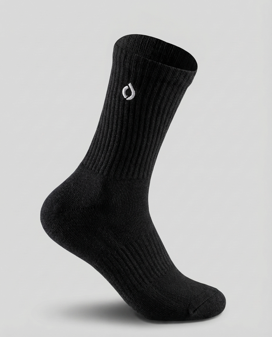 All-Round Daily Performance Mid-Crew Sock - Black