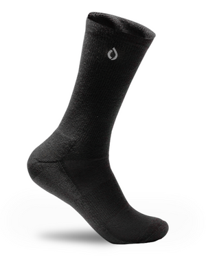 All-Day Performance Cushioned Crew Sock - Black