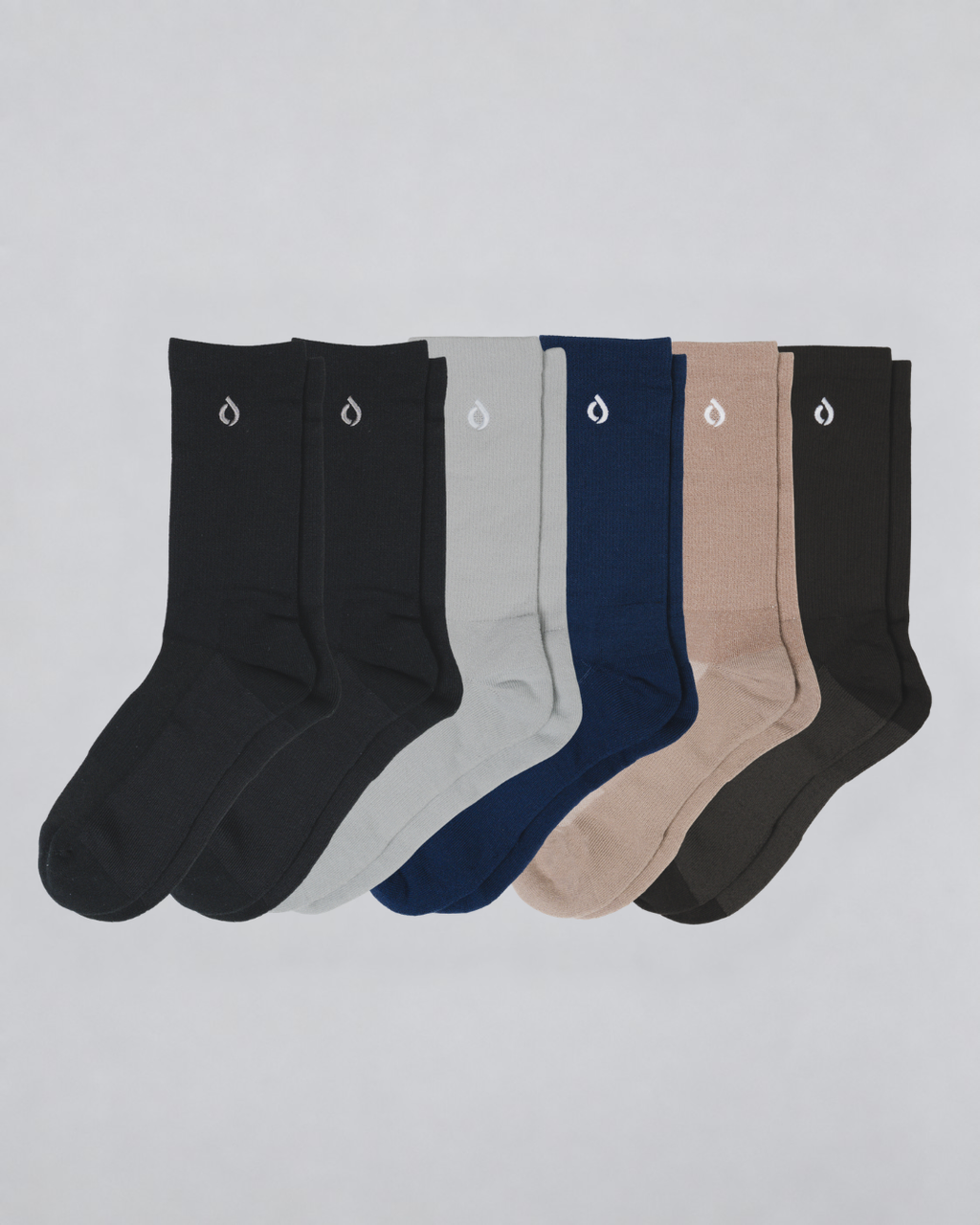 DryStep mixed crew sock 13-pack — full week rotation men's performance socks