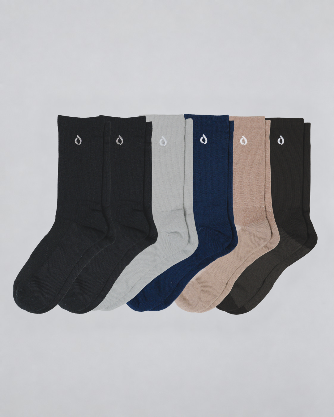 DryStep mixed crew sock 13-pack — full week rotation men's performance socks