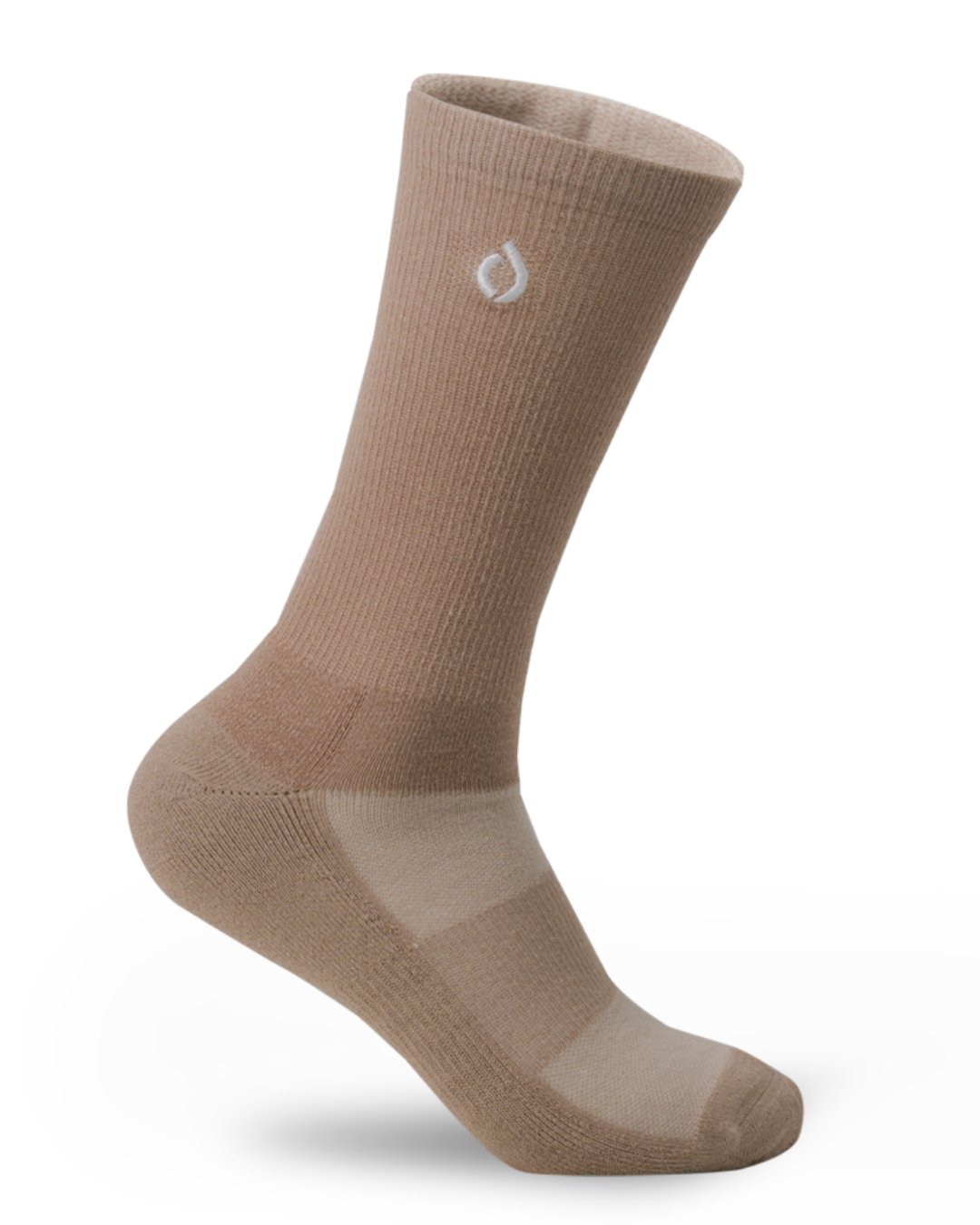 All-Day Performance Cushioned Crew Sock - Light Mocha