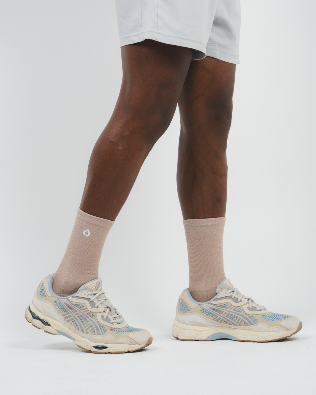 All-Day Performance Cushioned Crew Sock - Light Mocha