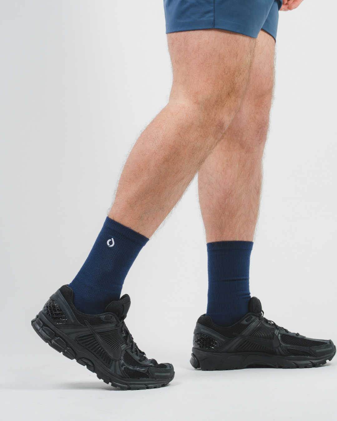 All-Day Performance Cushioned Crew Sock - Midnight Navy