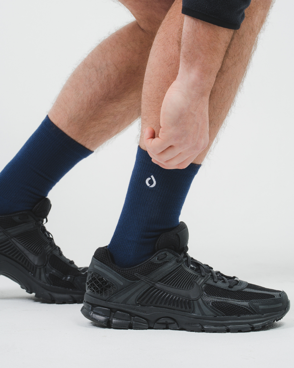 All-Day Performance Cushioned Crew Sock - Midnight Navy