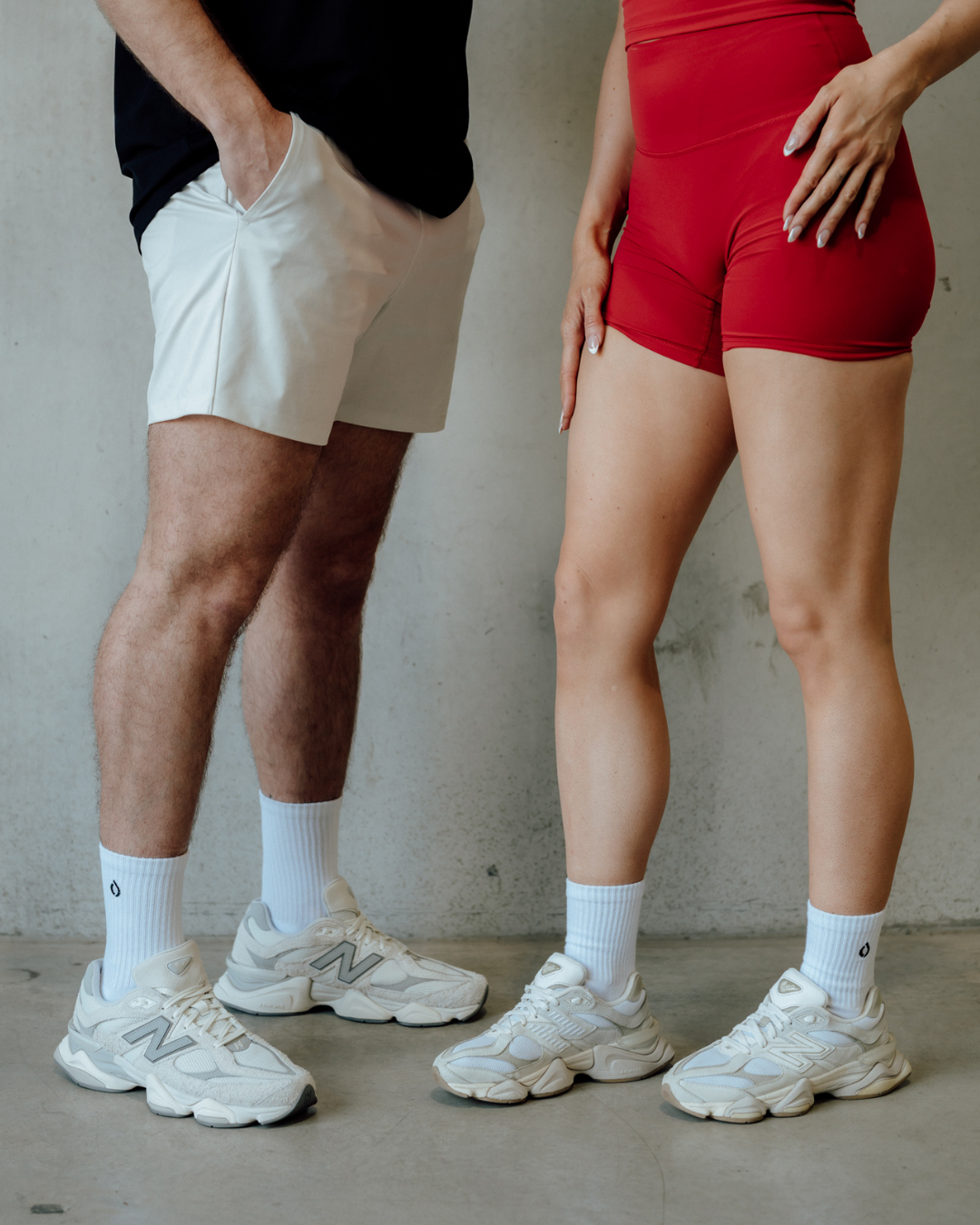 All-Day Performance Cushioned Mid-Crew Sock - White