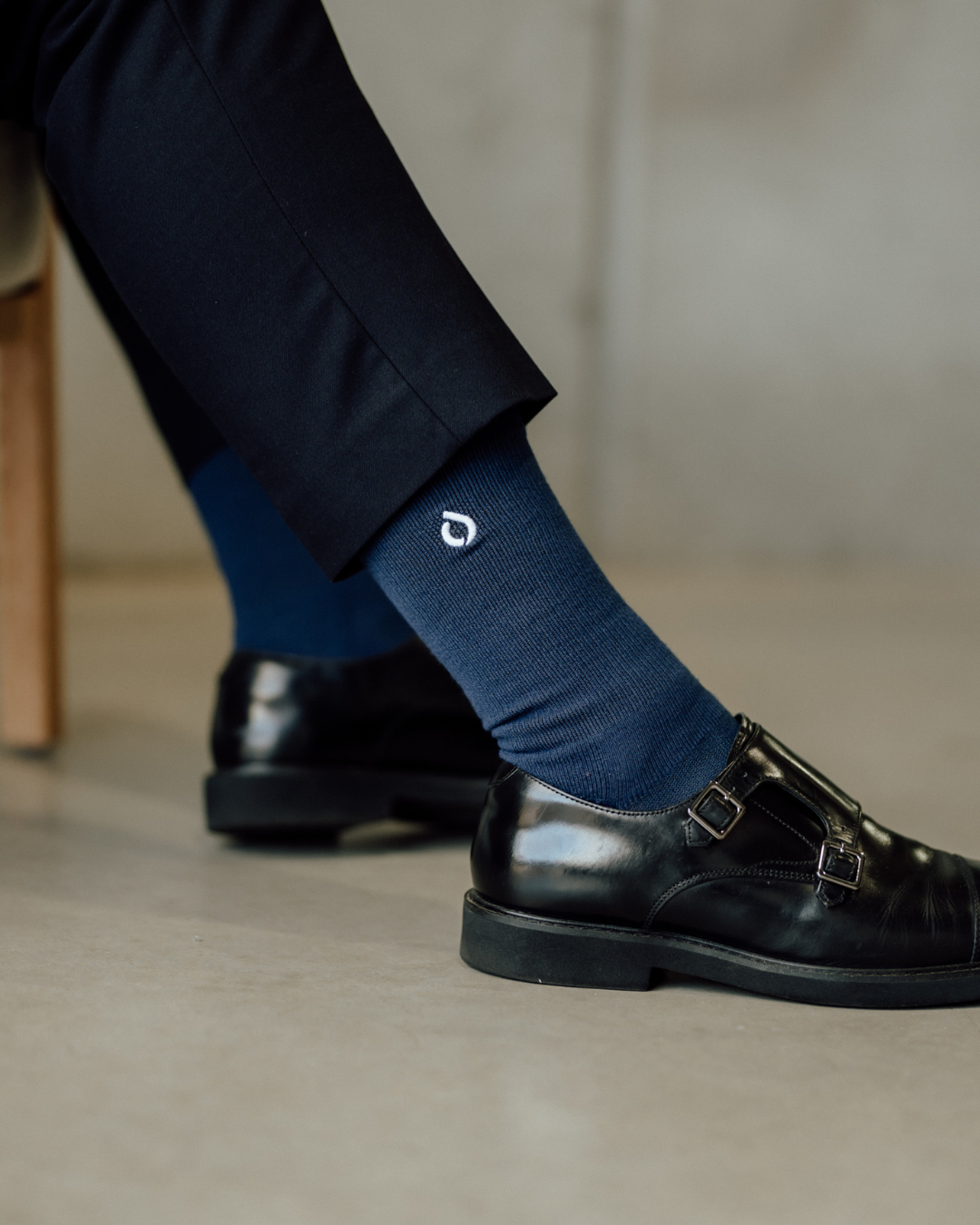 All-Day Performance Cushioned Crew Sock - Midnight Navy