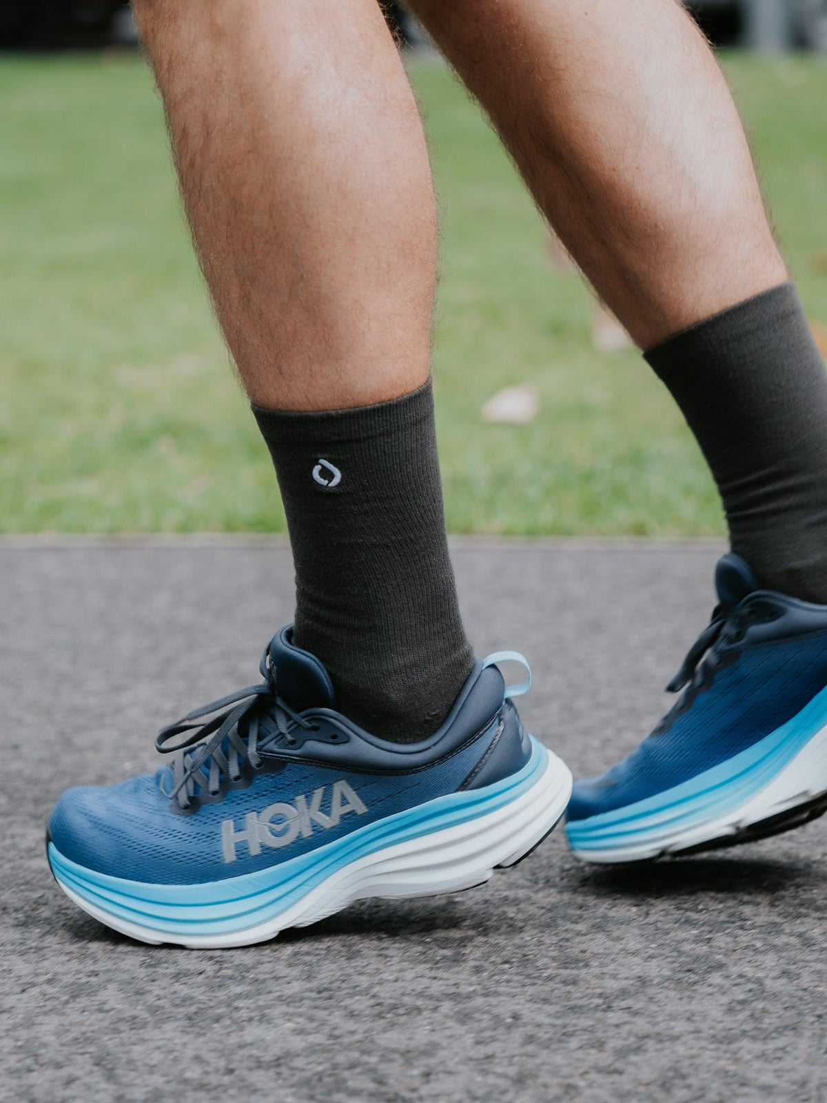 All-Day Performance Cushioned Dress Sock - Dark Grey - DryStep