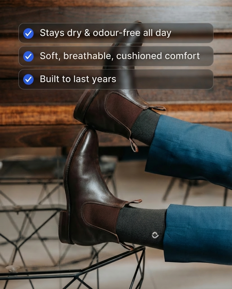 All-Round Daily Performance Crew Sock 5-Pack - Dark Grey