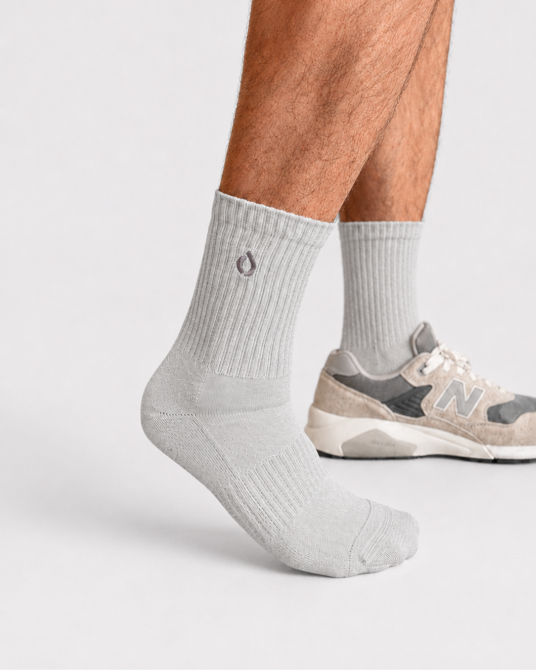 All-Round Daily Performance Mid-Crew Sock - Mist Grey