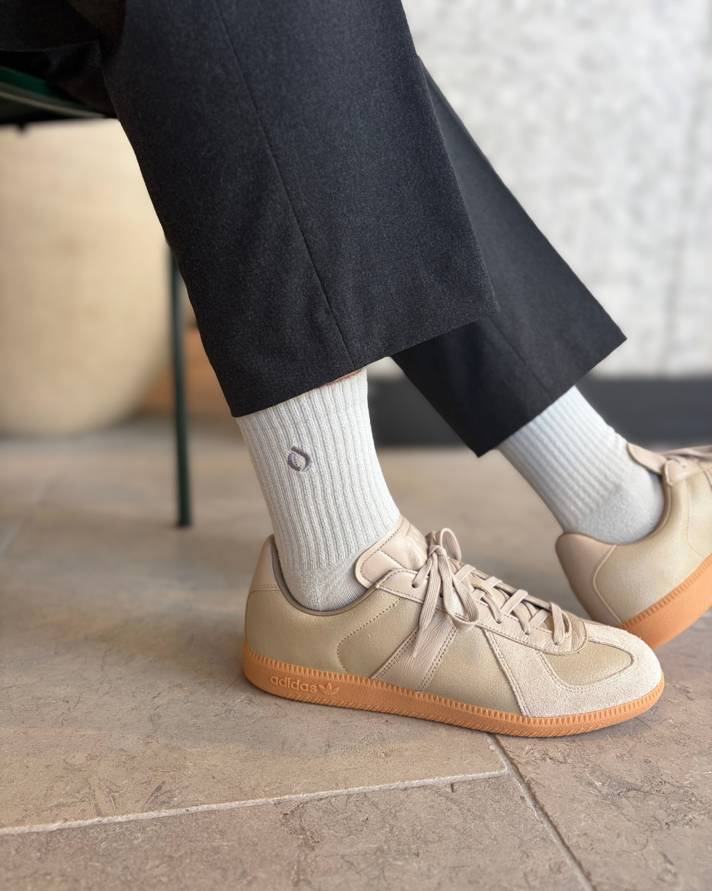 All-Round Daily Performance Mid-Crew Sock - Mist Grey