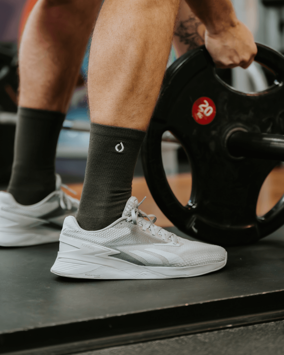 All-Day Performance Cushioned Crew Sock - Dark Grey
