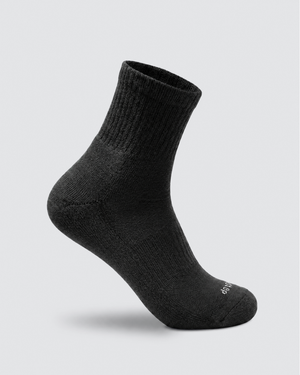 All-Round Daily Performance Quarter Sock - Black