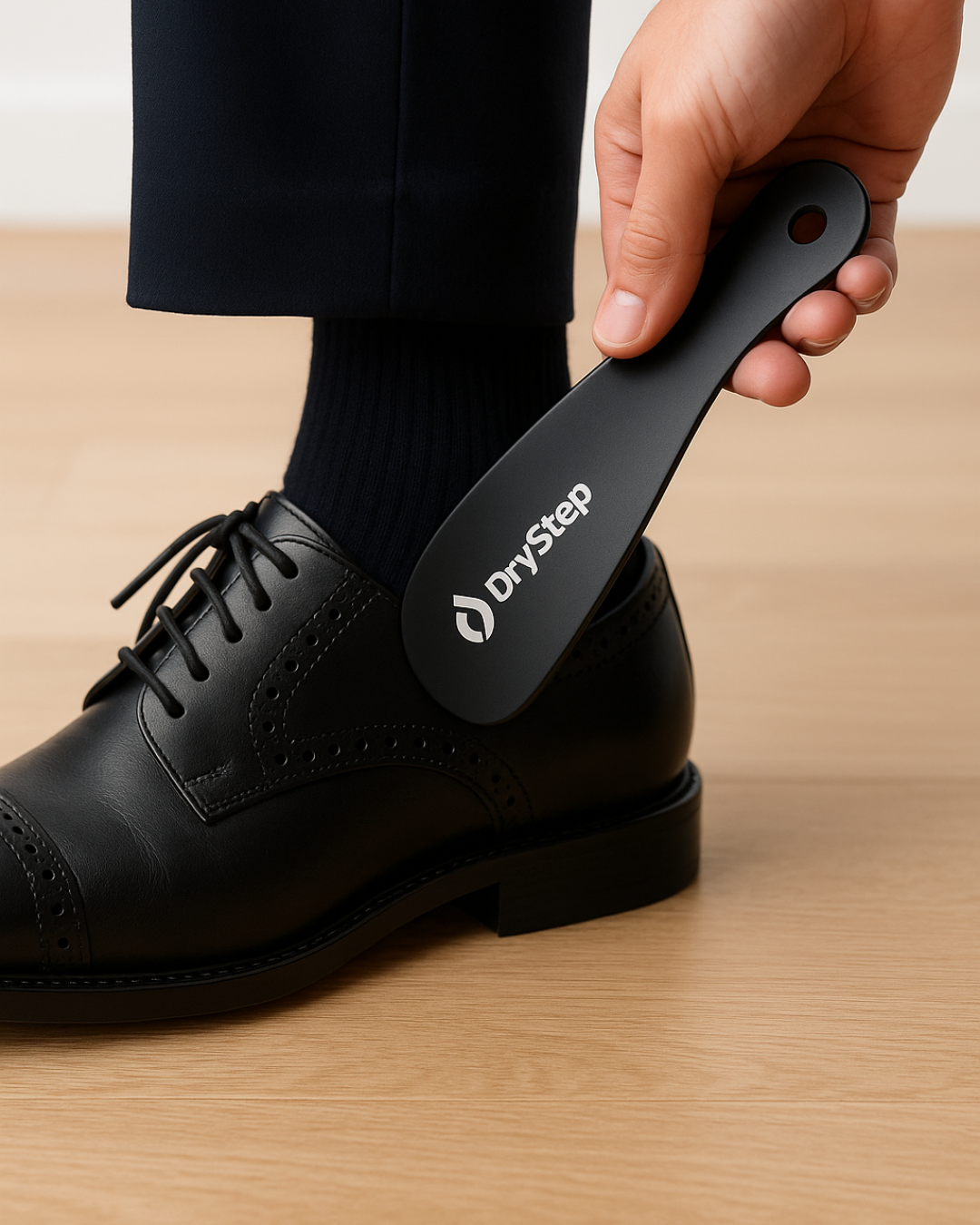 DryStep Metal Shoehorn - Matte Black