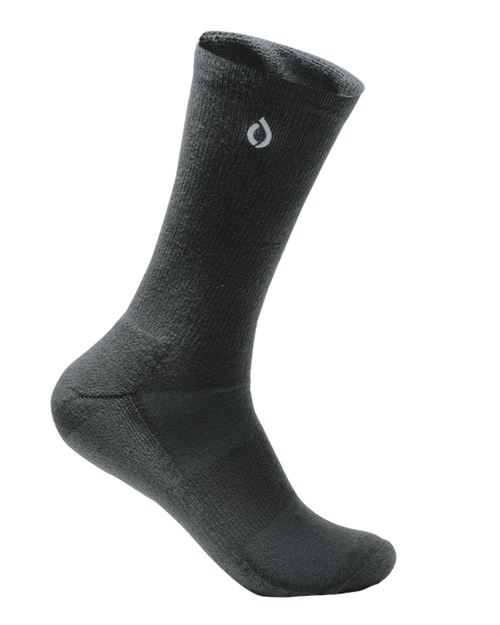 All-Day Performance Cushioned Crew Sock - Dark Grey