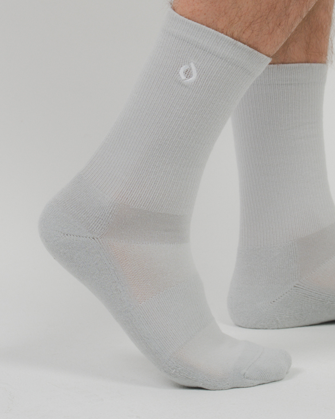 All-Round Daily Performance Crew Sock - Stone Grey