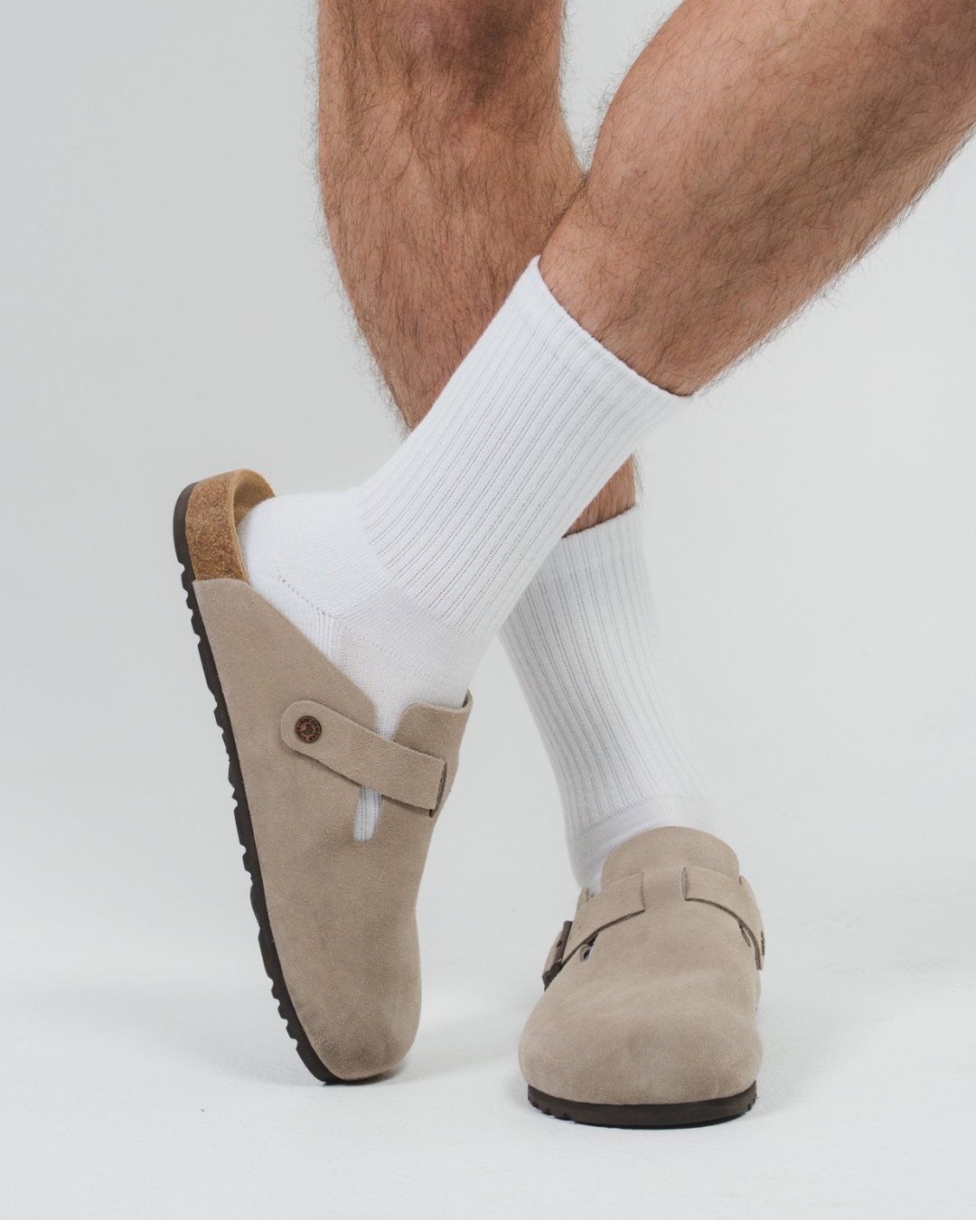 All-Day Performance Cushioned Mid-Crew Sock - White