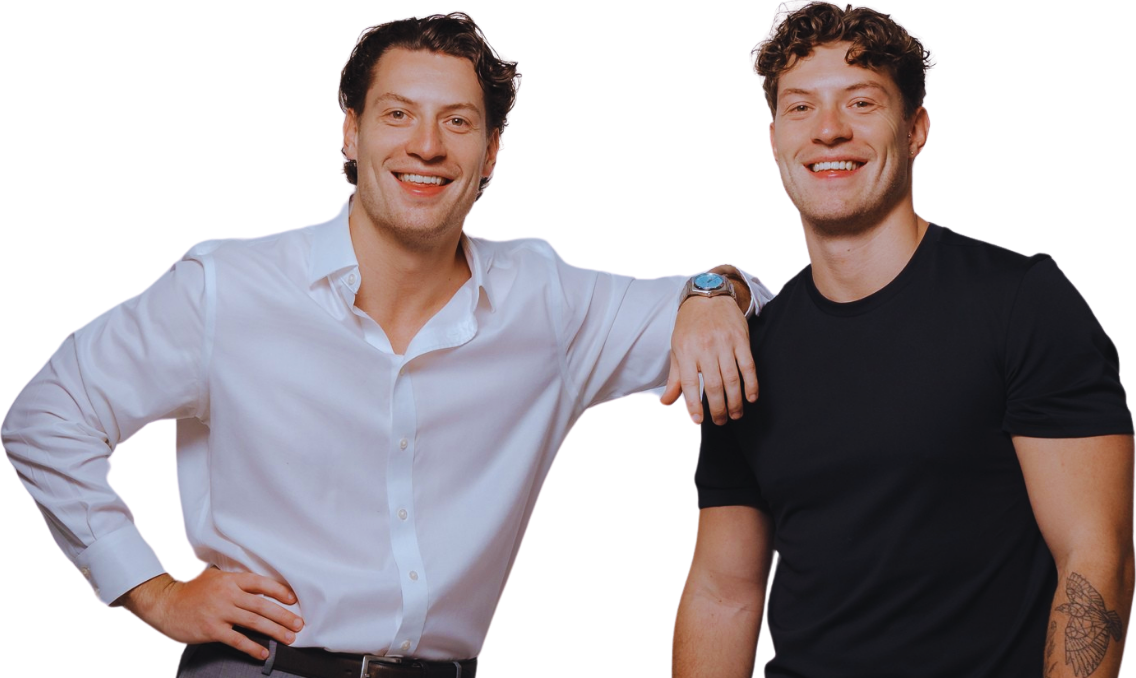 Dan and Matt Jeffery, the twin brothers who started DryStep