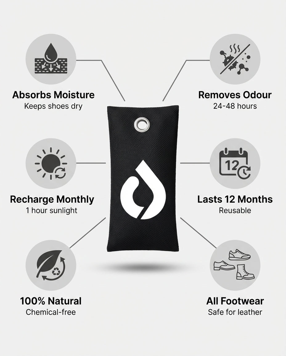 Charcoal Shoe Fresheners 3-Pack