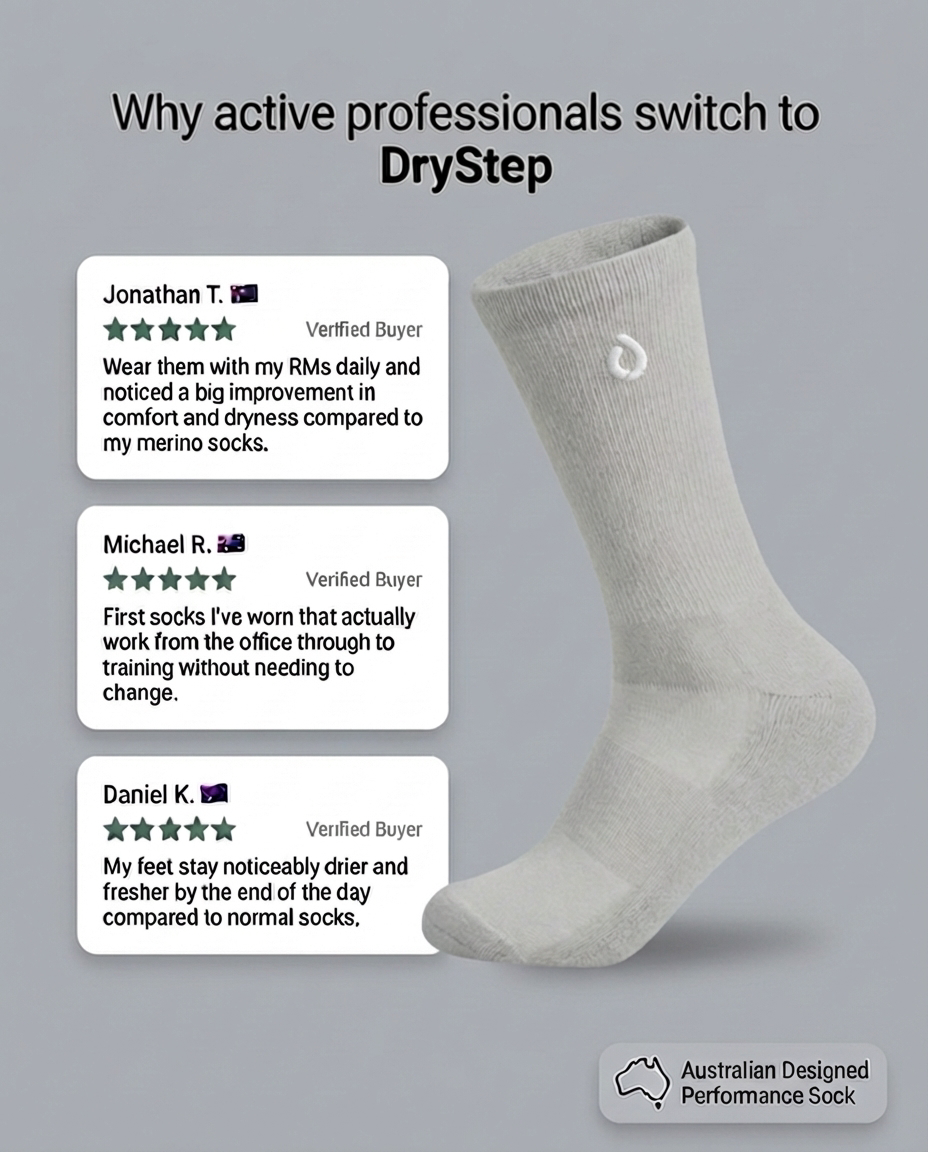 All-Round Daily Performance Crew Sock - Stone Grey