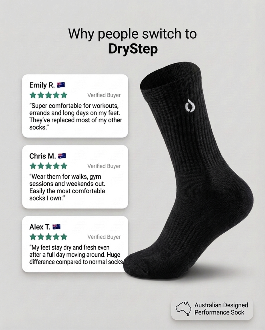 All-Round Daily Performance Mid-Crew Sock - Black